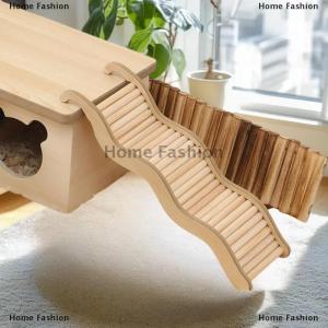 [COD] Home Fashion Wooden Wave Staircase Hamster Pet Ladder Playing Supplies Eco-Friendly Fun Toy For Small Animals