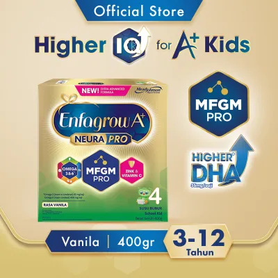 Enfagrow A+ 4 Susu Formula Anak 3-12 Tahun Rasa Vanila 400gr