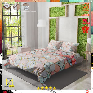 Sprei katun motif marbel pink aesthetic anti geser king size. sprei doublespreisprei queen