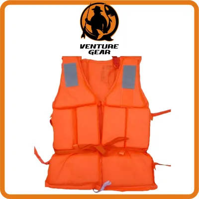 Venture Gear Enhanced Visibility Nylon Life Jacket with Reflective Padding for Water Sports Safety