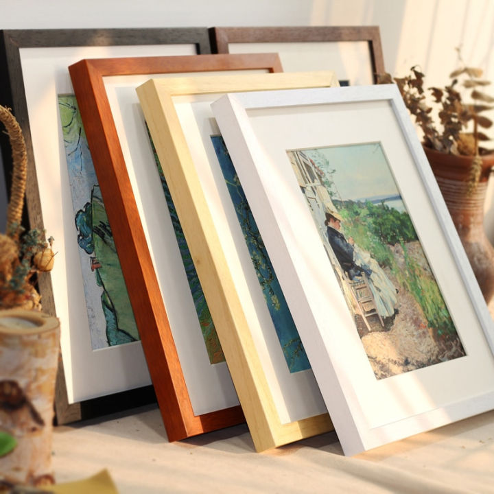 Wood Frame A4 /A3 /5R/ 6R/ 8R Size Black White Wood Color Photo Frame