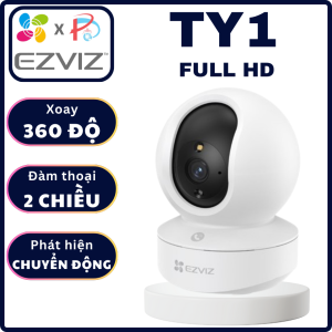 CAMERA IP WIFI EZVIZ TY1 2MP FULL HD - Xoay 360 Độ Đàm Thoại 2 Chiều Phát hiện chuyển động
