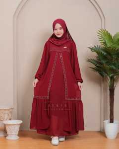 GAMIS PEREMPUAN 2025 ABAYA ANAK REMAJA TANGGUNG CERUTY BABYDOLL MIX PAYET SWAROVSKI