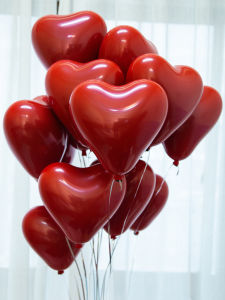 5pcs I Love You Heart Balloon 18 Inch Aluminum Film Balloon for Valentines Day Marriage Proposal Wedding Anniversary Decoration