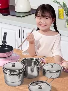 【COD】Real Mini Cooking Kitchen Toys Set For Kids  Girls Kitchen Toys for Girls Play Set Girls GIFT