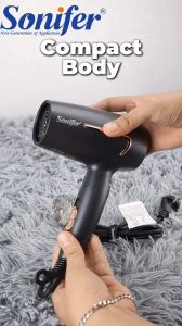 SONIFER Hair Dryer 1400W Portable Foldable Blower Hair Dryer Dual Protection Quick Drying Hair Care