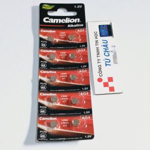 Pin AG4 L626F LR66 376 SR66 377 SG4 377A GP177 SR262 (Pin 1.5V) / Camelion AG4 Vĩ 10 Viên
