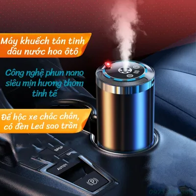 Máy khuếch tán tinh dầu ô tô xe hơi cao cấp sạc pin máy xông tinh dầu phun sương khử mùi ô tô phòng làm việc phòng ngủ Máy Khuếch Tán Tinh Dầu Khử Mùi Hôi Xe Hơi Chuyên Dụng Cho ô tô Vỏ nhôm