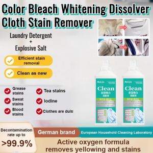 Laundry Detergent + Explosive Salt: Color Bleach Whitening Dissolver Cloth Stain Remover Color Bleaching Powder Removing Clothing Stains 【洗衣液+爆炸盐】彩漂焕白溶解剂