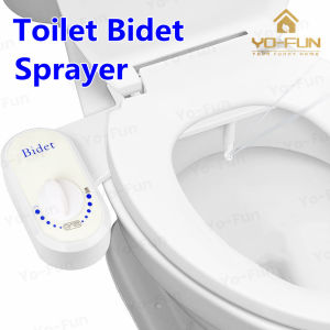 Yo-Fun Non Electric Bidet Toilet Water Sprayer Bathroom Hands-Free Seat Attachment with Dual Nozzles For Rear & Feminine Wash Self Cleaning Fresh Water Spray Easy to Install