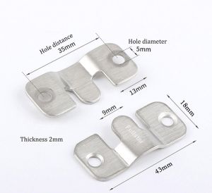 Stainless Steel Photo Frame Hook Picture Frame Display Hanger Flush Mount Bracket Z Clip Photo Interlock Connect Mirror Wall Hanging Hook