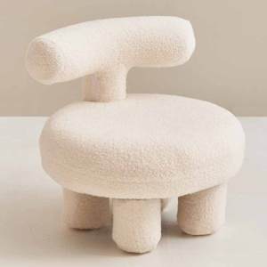 Lamb stool household bench kids low stool animal footstool round stool shoe stool with modern and simple style
