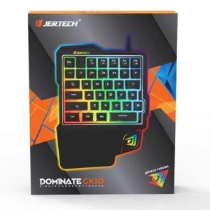 Jertech Dominate GK10 Single Hand Keyboard Gaming One-Handed RGB Keypad - KMS
