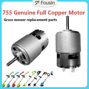 21V 755 DC Long Shaft High‑Efficiency Replacement Motor Compatible with Grass Cutter Weed Trimmer Weed Cutting