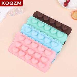 [COD] KOQZM KITCHEN 1Pc 15 Hole Three-dimensional Heart-shaped Silicone Mold DIY Chocolate Ice Grid Mousse Mold Soft Candy Baking Mold