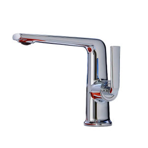 Vòi Lavabo Nóng Lạnh KIMATA Cao Cấp Đồng Thau Mạ Crom Niken 5 Lớp  siêu bền  Tặng kèm dây cấp nóng lạnh