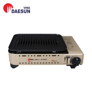 Bếp Nướng Ga Không Khói Chống Dính MS-8 Mini BBQ - Công suất 2300W | Khay Nướng 3 Lớp | Thiết Kế Nhỏ Gọn | Bảo Hành 12 Tháng | Hàng Chính Hãng