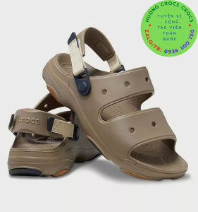 SANDAL NHỰA ĐI MƯA CROCS OFFROAD ALL TERAIN CHO CẢ NAM VÀ NỮ MÀU NÂU