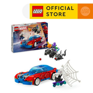 LEGO Super Heroes 76279 Spider-Man Race Car & Venom Green Goblin (227 Pieces) Building Block Toys Bricks