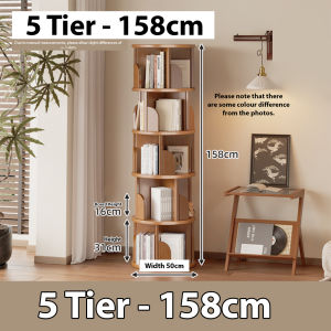 ⚡️SG SELLER⚡️FREE INSTALLATION AND DELIVERY Rotating Bookshelf Floor-standing Space-saving 360-degree Rotating Bookshelves