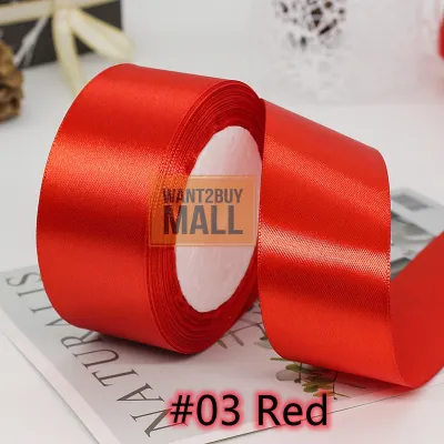4cm 25Yards DIY Bow Craft Satin Ribbon Flower Wrapping Webbing Decoration Packaging Gift Lace Hadiah Riben Kain 彩丝带