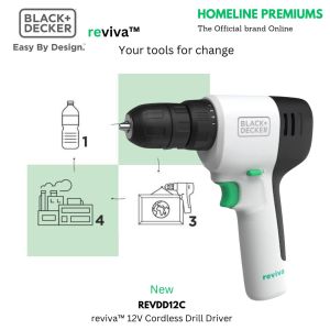 reviva™ By BLACK+DECKER REVDD12C 12V DRILL/DRIVER