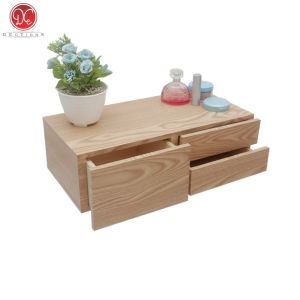 Rak Dinding Ambalan Laci Tempel 3 Susun - Meja Rias Gantung Kamar Minimalis Aesthetic 40x20cm