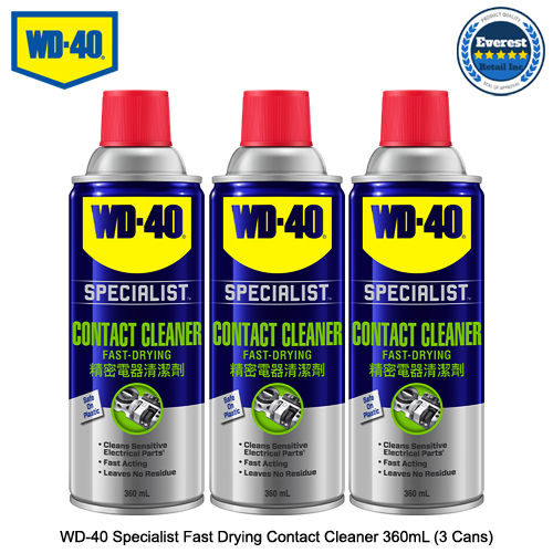 WD-40 Fast Drying Contact Cleaner 360mL (3 Cans)