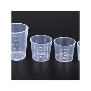 Cốc Nhựa Chia Vạch Trong Suốt 30ml 50ml 100ml Tiện Dụng Đong Định Lượng Chuyên Dùng Nhỏ Gọn
