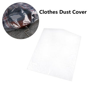 【Elegant Residence】1PCS Transparent Disposable PP Clothes Dust Cover Bag Waterproof Garment Bags Wardrobe Hanging Clothing Coat Dust Cover