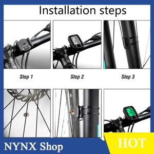 [NYNX] Bicycle Computer Wired Speedometer Waterproof Bike LCD Computer Blue Tooth Cycling Speed Odometer Stand Outdoor Accessories