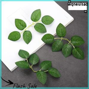 【WQ】 COD 10/30/50pcs กุหลาบใบเทียมสีเขียวกุหลาบปลอมใบ DIY CRAFT