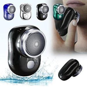 (COD) Alat Cukur Kumis Jenggot Bulat Elektrik Mini Shaver Multifungsi