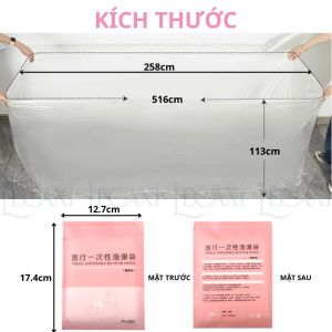 Túi Miếng Bọc Lót Bồn Tắm Dùng 1 Lần Dày Dặn An Toàn Tiện Lợi Khi Đi Du Lịch Công Tác Spa Khách Sạn