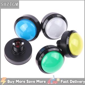 [COD] SHZTGM 1ชิ้น60มม. ปุ่มอาร์เคด LED กลมใหญ่ส่องสว่างด้วยไมโครสวิตช์ชิ้นส่วนเครื่องเกมอาร์เคดแบบทำมือสวิตช์ไฟโดม32A 12V