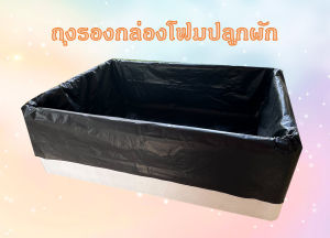 ถุงรองกล่องโฟมปลูกผัก ถุงรองกล่องโฟมไซส์ 10 Kg.