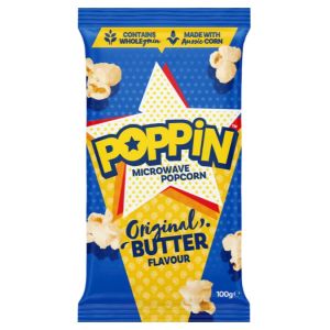 Poppin Explosion Triple Butter Popcorn & Original Butter Camilan 100g Made with Aussie Corn