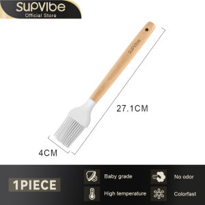 SUPVIBE Silicone Kitchen Utensils Set High Temperature Resistant-Nonstick Safe Cooking Tools Silicone Clips & Silicone Spatulas & Silicone Soup Spoons