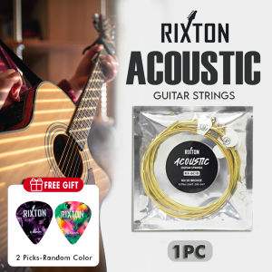RIXTON Acoustic Guitar Strings 3 Full Sets BC10 with Stainless Steel Core Phosphorus Bronze Wound Nickel-plated Bead Head
