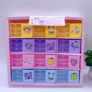 Bayar Di Tempat - Rak Mini Motif Karakter / Laci Plastik 3 Tingkat / Kotak Organizer Lucu / Laci Kecil