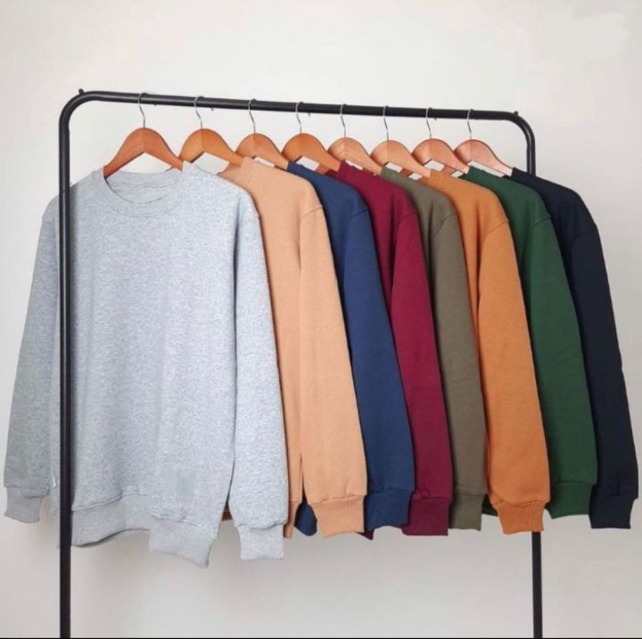 BASIC%20Sweater%20Polos%20Oblong%20Wanita%20Pria%20Bahan%20FLEECE%20TEBAL%20Gramasi%20240%20Bisa%20Pria%20Wanita%20KAMPUNG%20SWEATER%20-%20Image%202