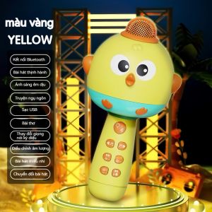 Micro Đồ Chơi Cho Bé Hát Karaoke Hình Gà Dễ Thương Phát Nhạc Truyện Cổ Tích Thơ Ca Kết nối Bluetooth