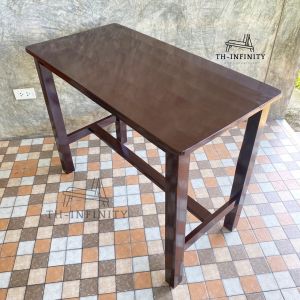 RTT โต๊ะทำงาน โต๊ะนักเรียนไม้สัก 100x50xสูง75 ซม. (กxลึกxส) โต๊ะเขียนหลังสือ สีโอ๊คเข้ม