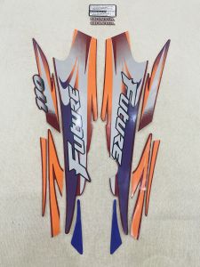 Bộ tem decal dán xe máy Honda future 1 màu đỏ zin thái siêu đẹp