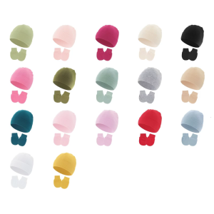 Anti-scratch Gloves with Hat Newborns Bonnet Soft and Breathable Baby Fetal Hat Brimless Hospital Caps Windproof