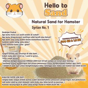 PASIR HAMSTER JUMBO SUPER ZEOLIT TO SAND SYRIAN.NO.1( SUDAH DI OLAH)