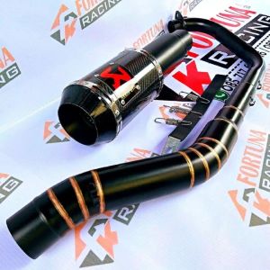 Knalpot racing Akrapovic Lorenzo karbon doff untuk Satria Fu Fi / Karbu