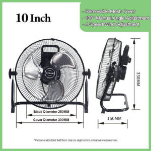 Floor Fan Industrial Floor Fan Electric Fan 101620 Desktop Large Air Volume Floor Household Floor Fan Commercial High Power Sitting And Climbing Fan