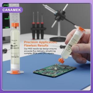 【CANAMEK】 Needle Tube Soldering Flux M53 High Efficiency Oil Solder Paste For CPU Motherboard Phone Work