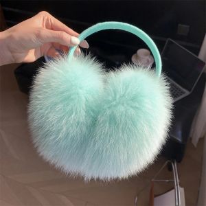 Winter Accessories Ear Warmer Fox Fur Earmuffs Woman Ear Defenders Ear Muff Fashion Outdoor Sports Earflap Plush Ear-Muffs2026